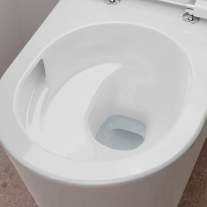 Vas WC suspendat Hansgrohe, EluPura S, cu spălare AquaHelix Flush, 54x36 cm, alb